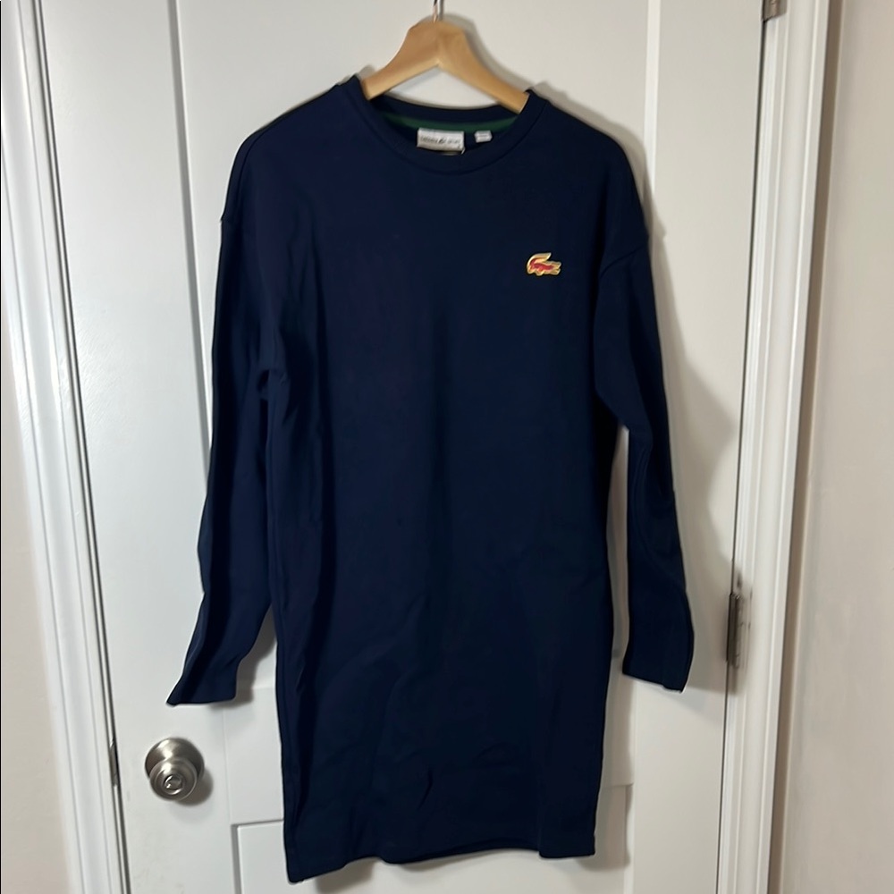 Lacoste Women’s Navy Sweatshirt dress